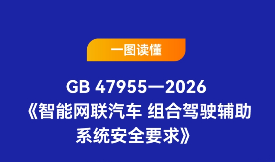 һͼ����ǿ���Թ��ұ�׼GB 47955��2026����������������ϼ�ʻ����ϵͳ��ȫҪ��